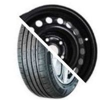 Шина с диском в сборе Massimo OTTIMA PLUS 185/65 R15 88H + Magnetto 15009 AM Black 4*100 6xR15 ET50 DIA60.1 Lada Vesta